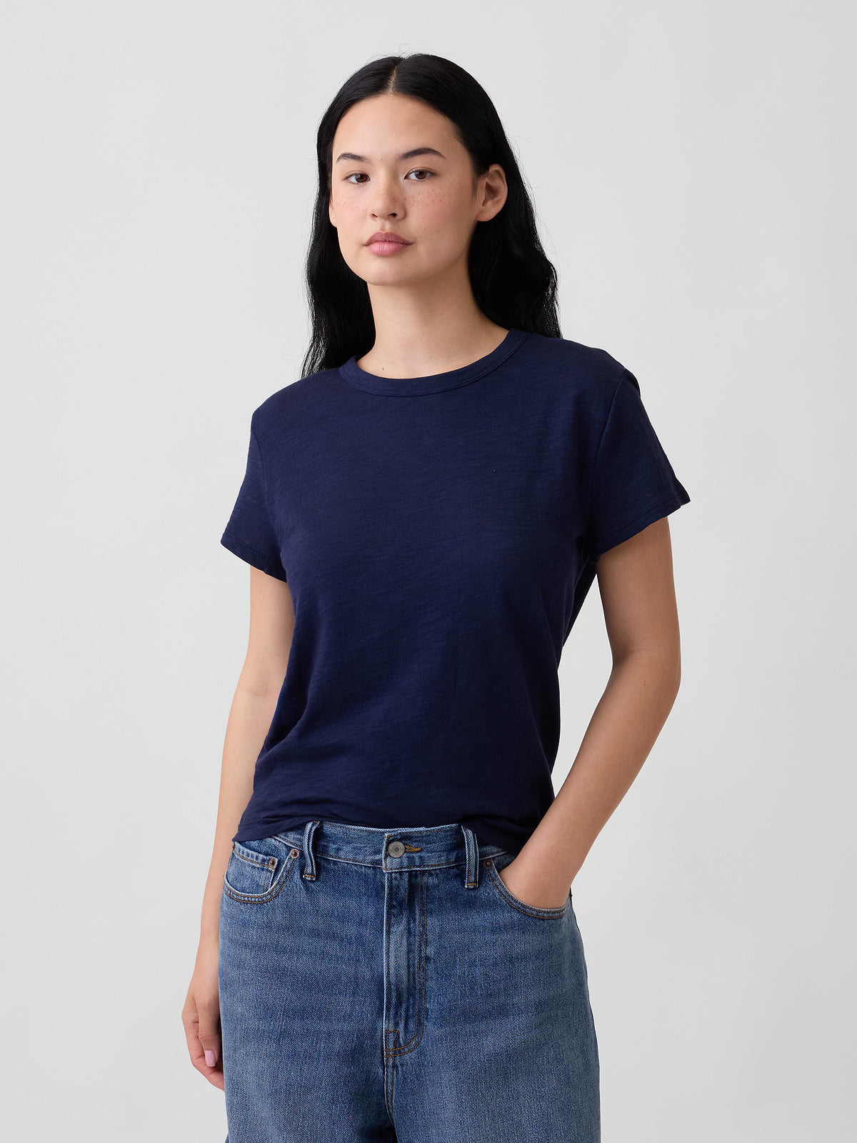 ForeverSoft Relaxed Crewneck T-Shirt - Navy Uniform