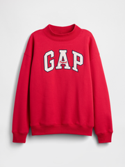 Oversized Gap Logo Mockneck Tunic Sweatshirt