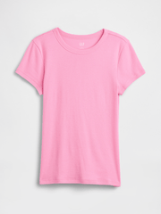 Modern Ribbed Crewneck T-Shirt