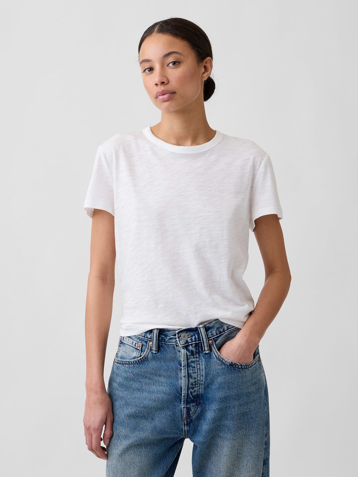 ForeverSoft Relaxed Crewneck T-Shirt - White