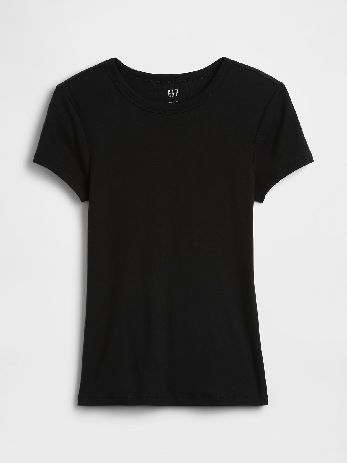 Modern Ribbed Crewneck T-Shirt