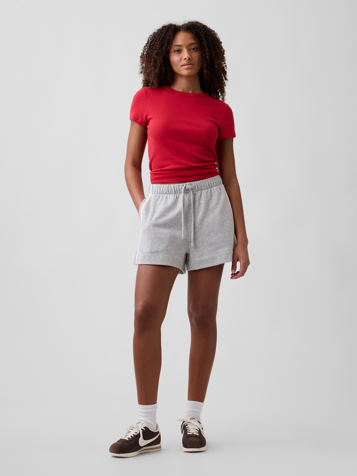 Modern Ribbed Crewneck T-Shirt