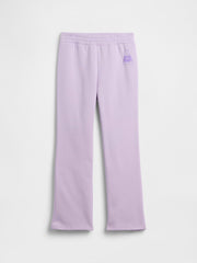 Kids Graphic Bootcut Sweatpants - Purple Lavender Bear
