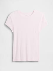 Modern Ribbed Crewneck T-Shirt