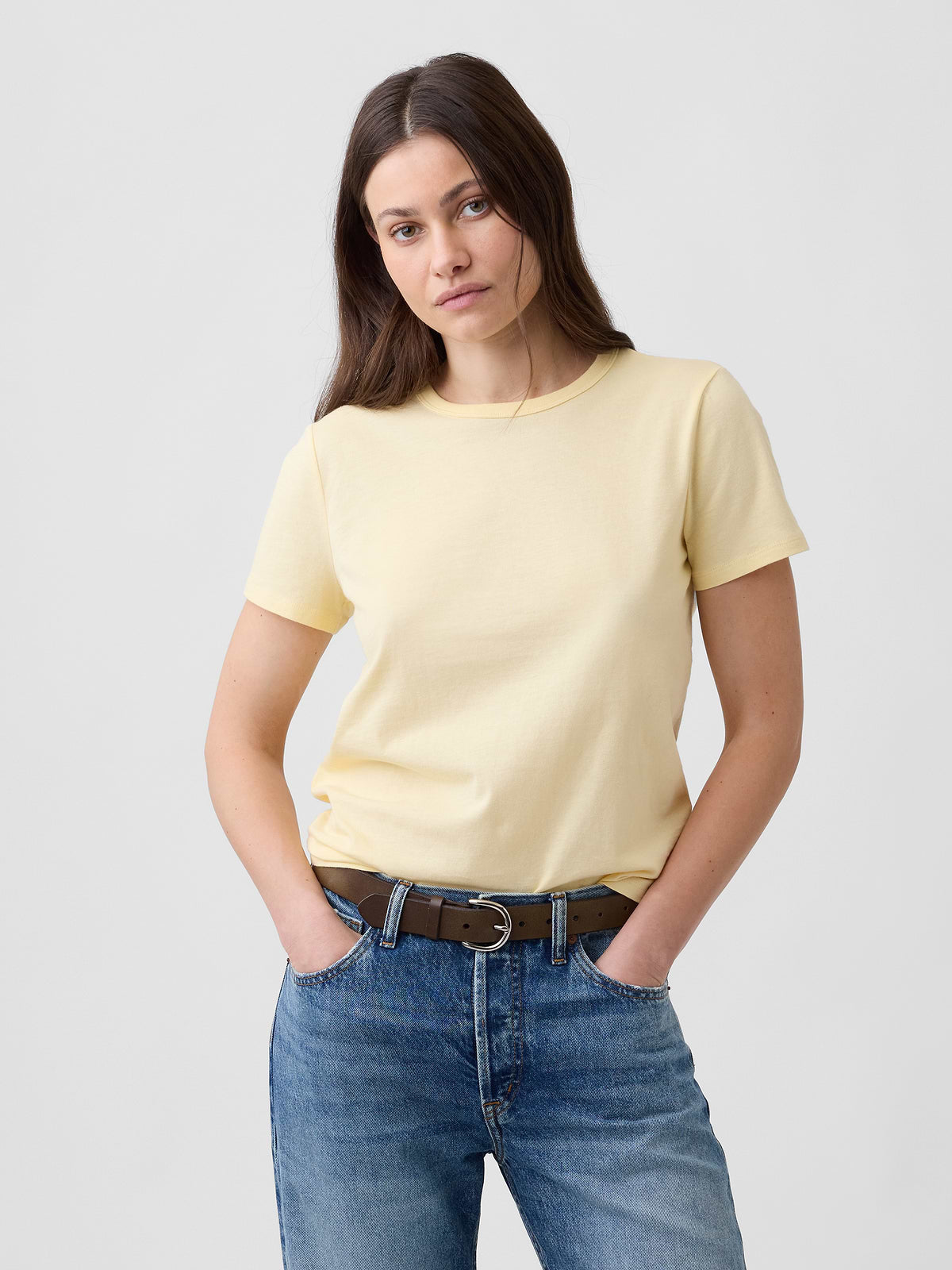 Favorite Crewneck T-Shirt - Light Yellow