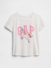 babyGap Logo T-Shirt - New Off White Unicorns