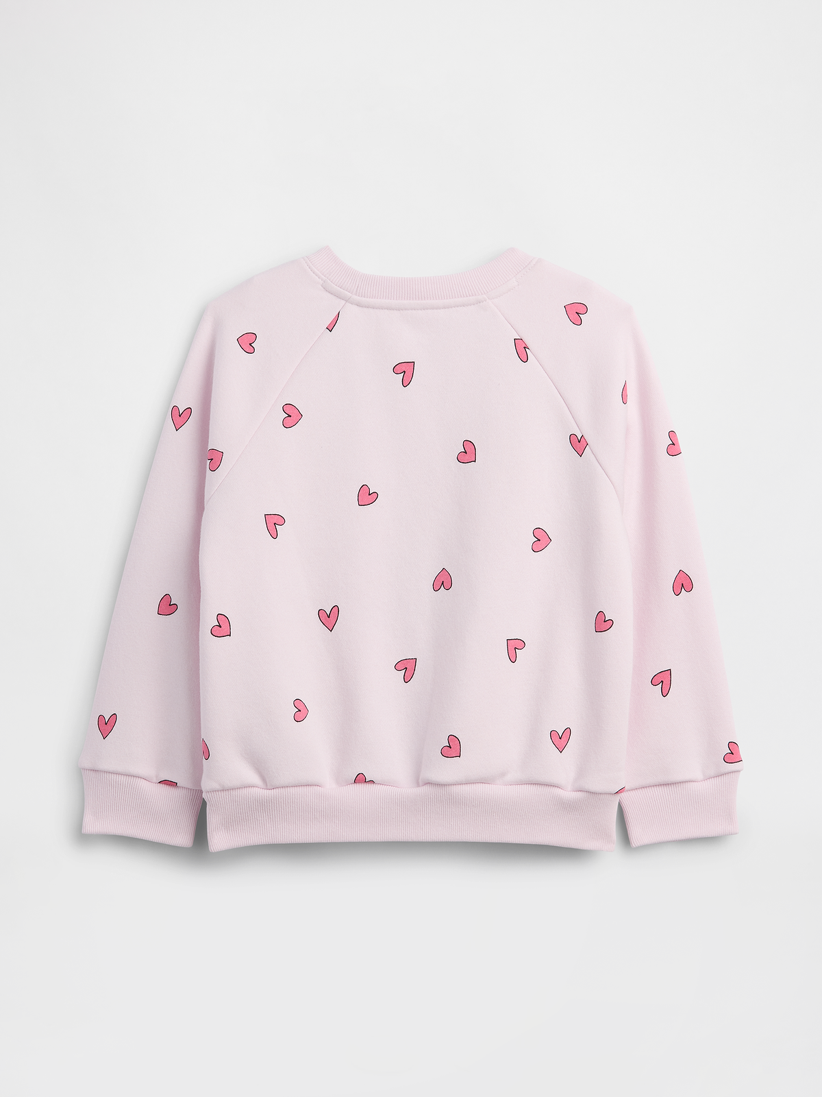 babyGap Print Crewneck Sweatshirt - Pink Dogwood Hearts