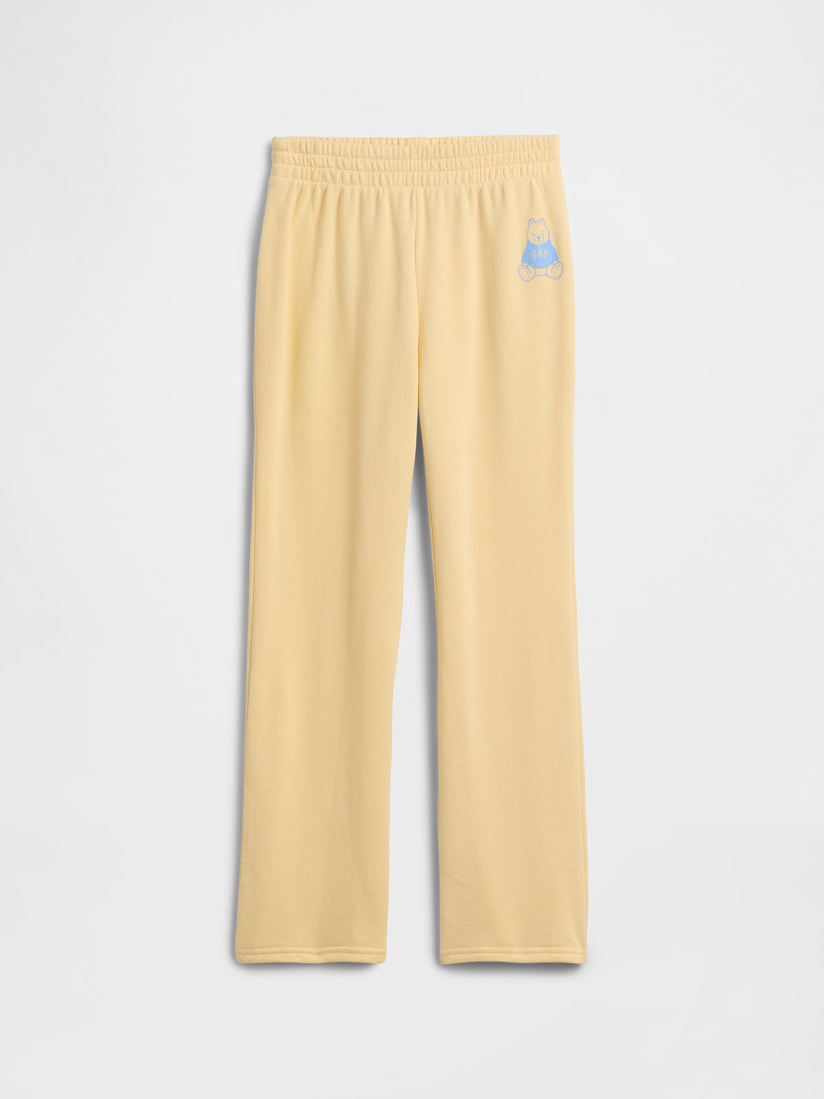 Kids Graphic Bootcut Sweatpants - Light Yellow