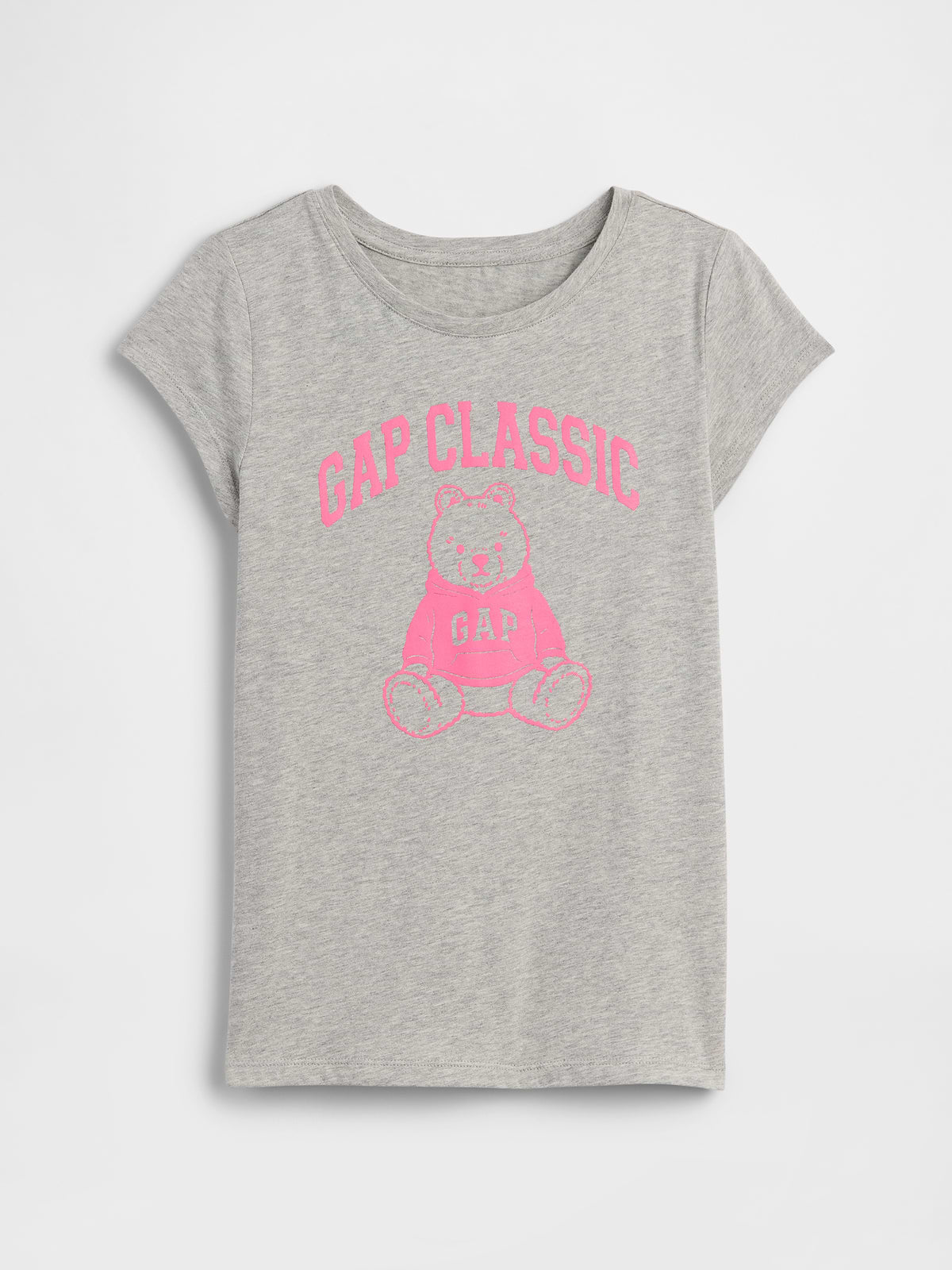 Kids Graphic T-Shirt - Gray Bear