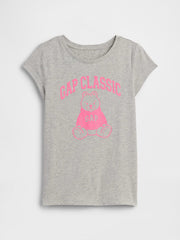 Kids Graphic T-Shirt - Gray Bear