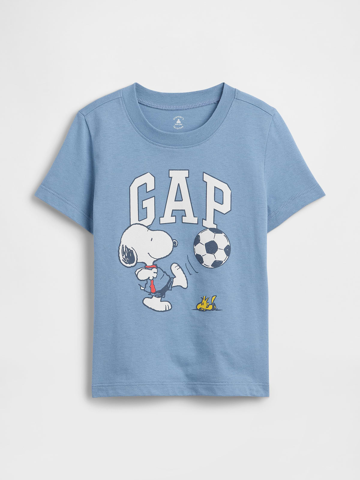 babyGap Peanuts Logo T-Shirt - Blue Suede Snoopy Woodstock Soccer