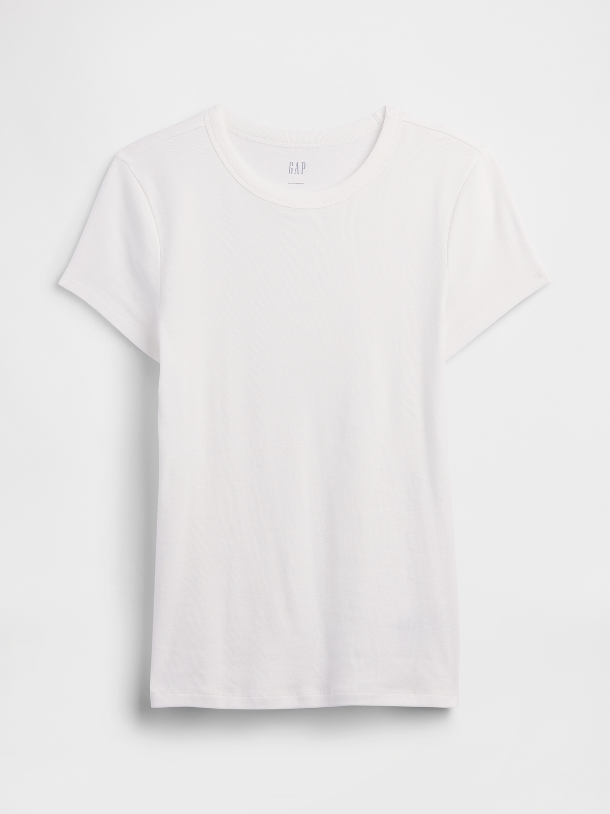 Modern Ribbed Crewneck T-Shirt