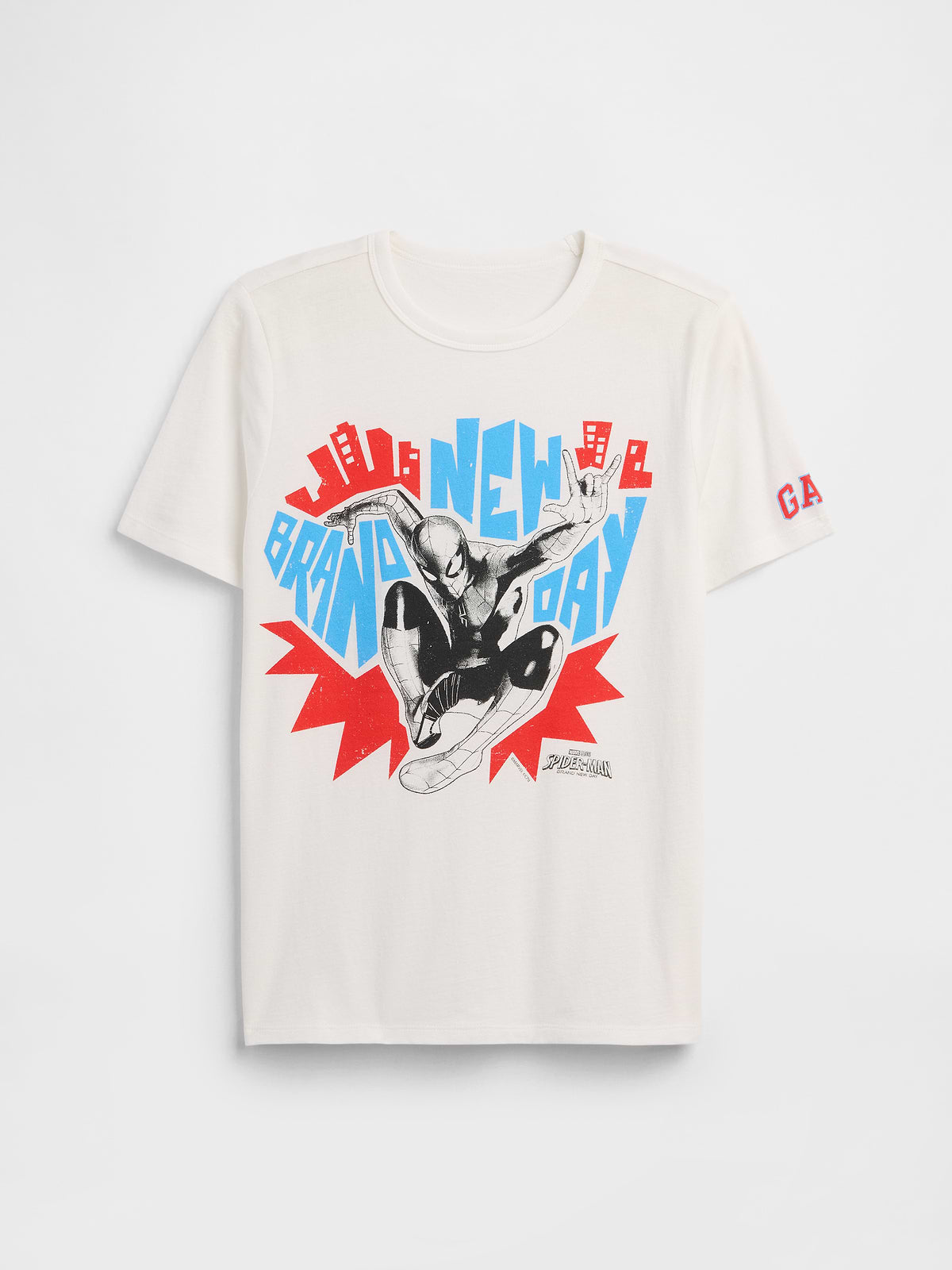 GapKids Marvel Spider-Man Graphic T-Shirt - Amazing Spiderman White