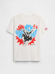 GapKids Marvel Spider-Man Graphic T-Shirt - Amazing Spiderman White