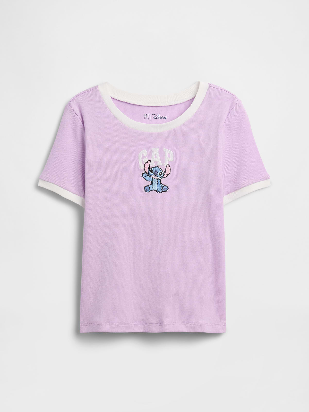GapKids × Disney Lilo and Stitch Ringer T-Shirt - Nostalgic Purple Lavender