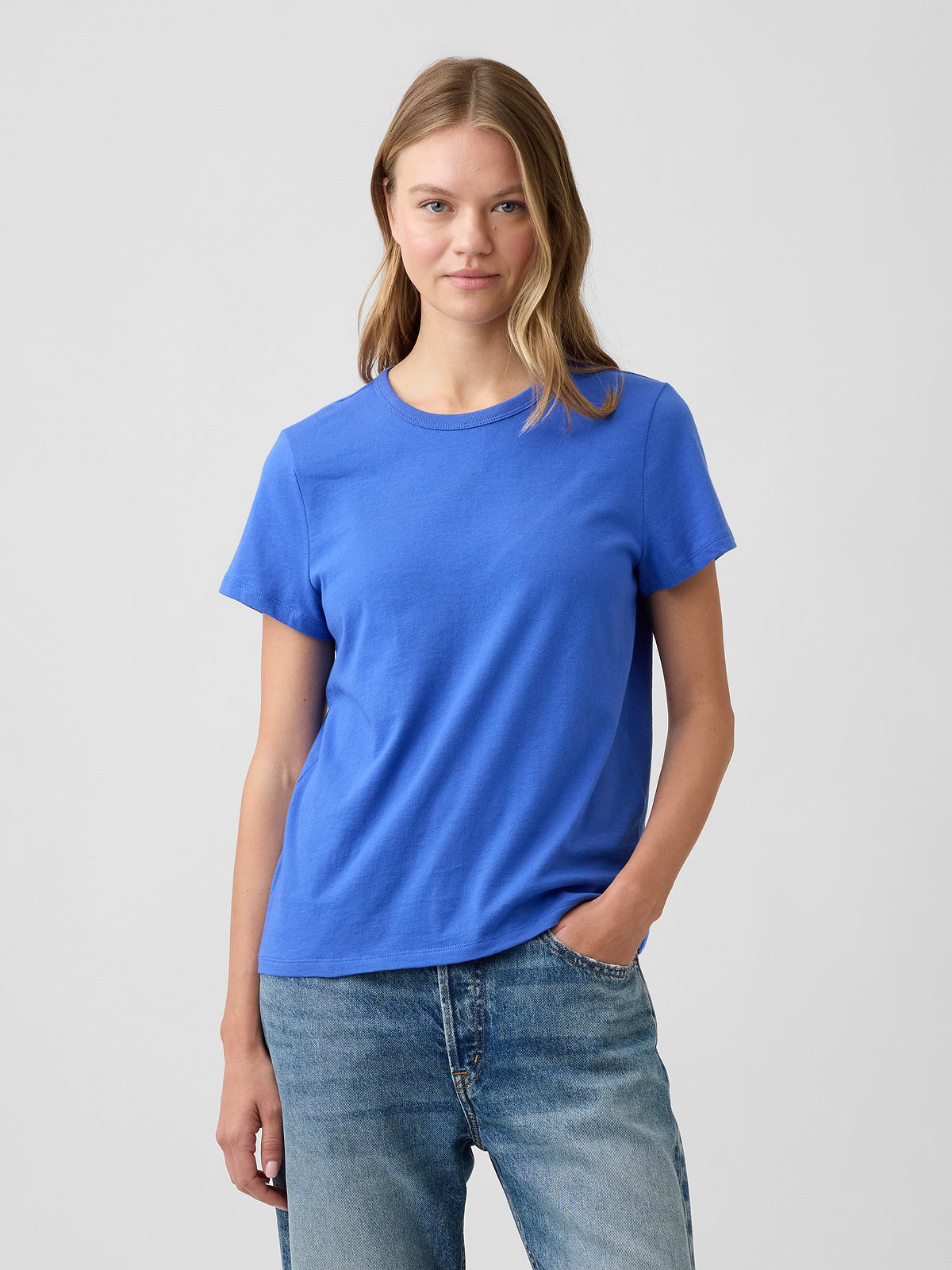 Favorite Crewneck T-Shirt - Dazzling Blue