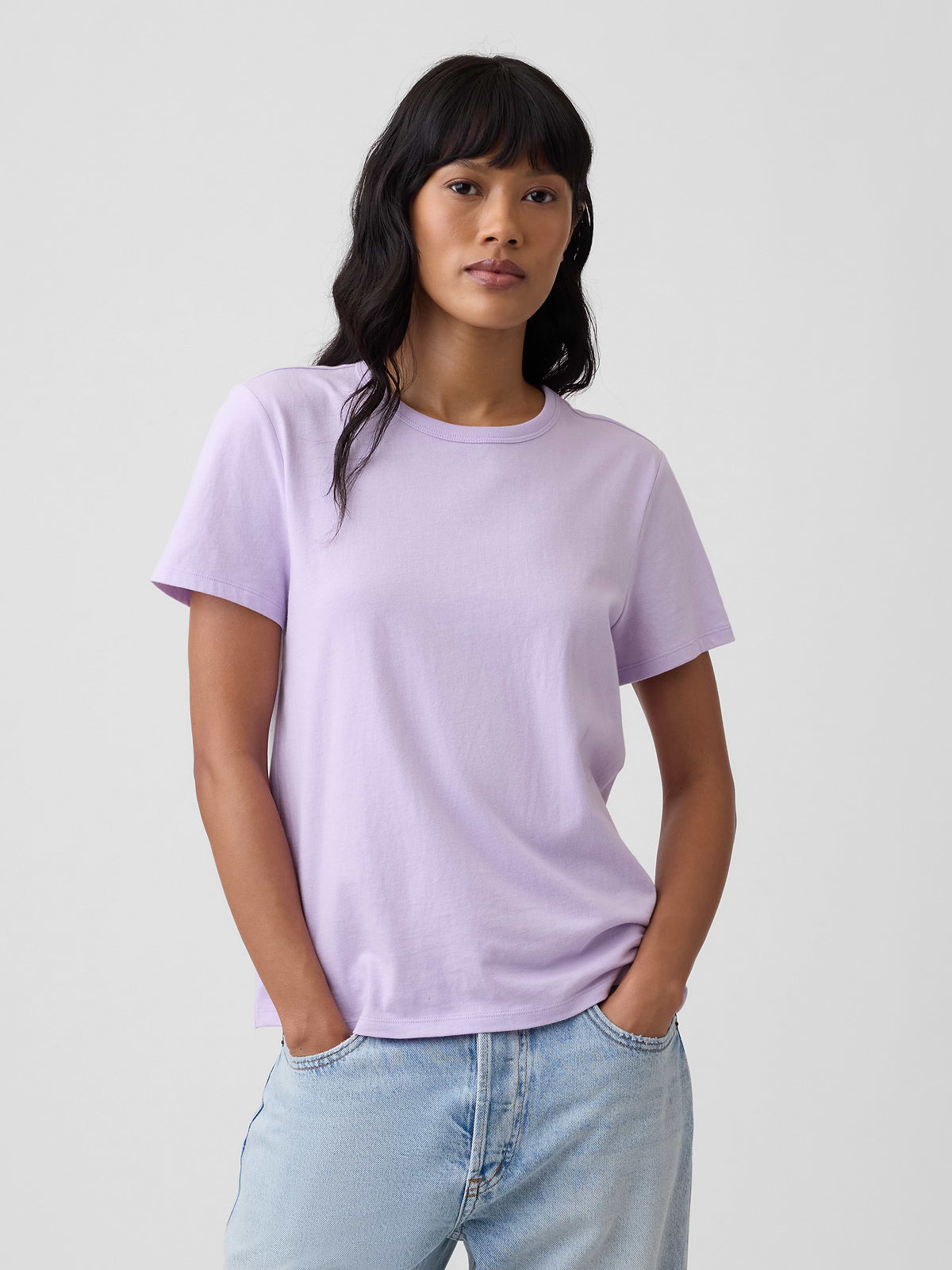 Favorite Crewneck T-Shirt - Nostalgic Purple Lavender