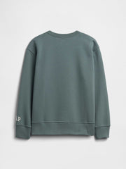 GapKids Minecraft Relaxed Crewneck Sweatshirt - Grey Slate