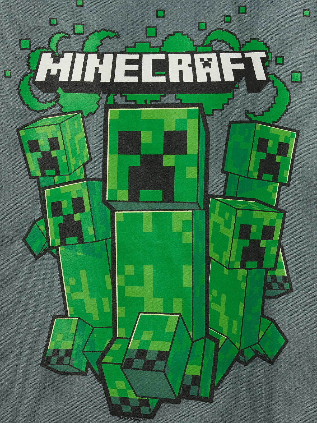 GapKids Minecraft Relaxed Crewneck Sweatshirt - Grey Slate