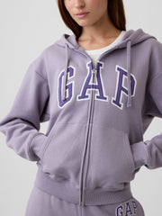 Relaxed Gap Logo Zip Hoodie