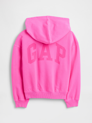Kids Relaxed Gap Logo Hoodie - Standout Pink
