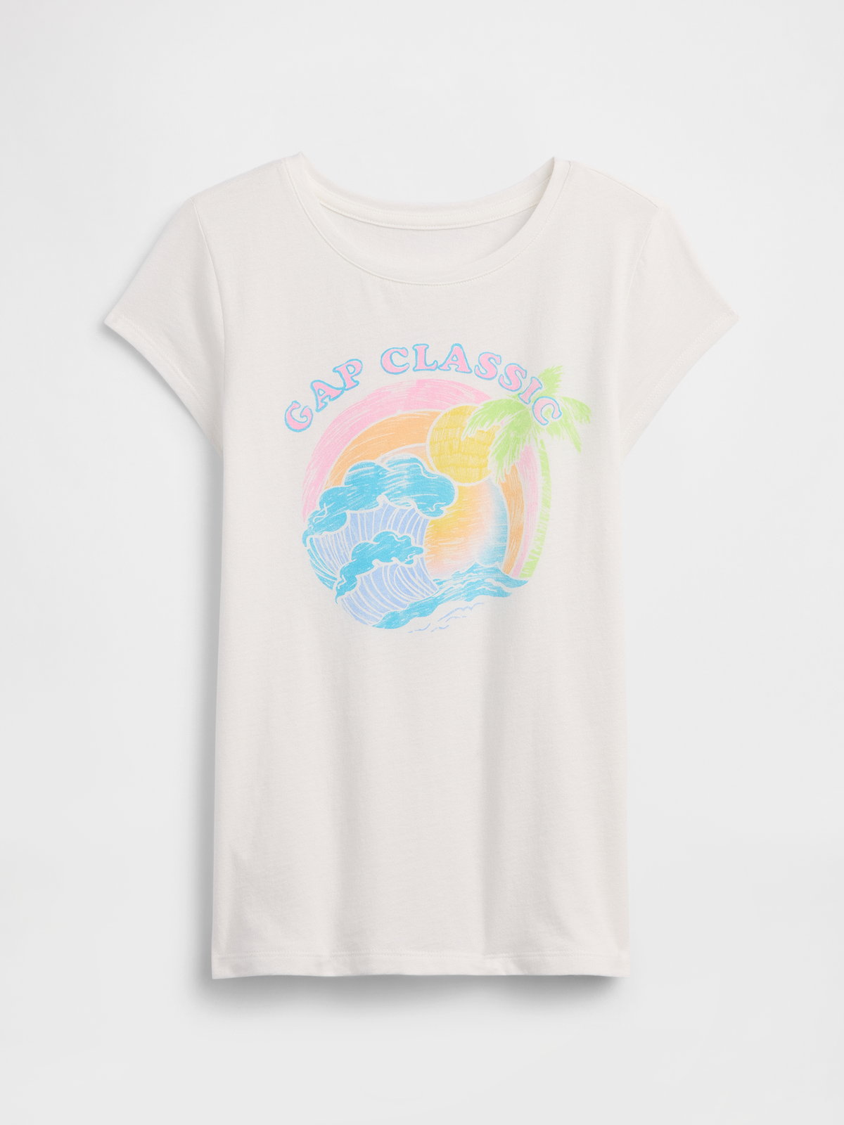 Kids Graphic T-Shirt - Gap Surf White