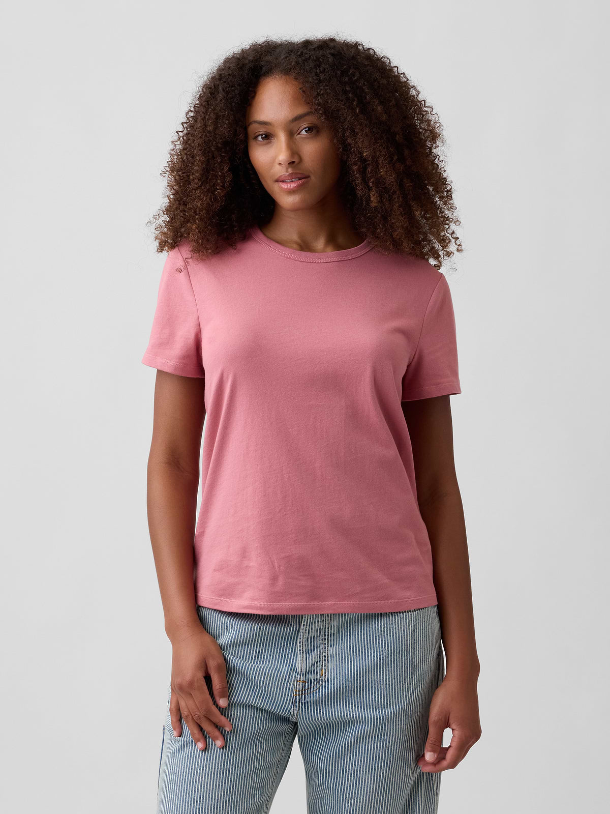 Favorite Crewneck T-Shirt - Roseberry Pink