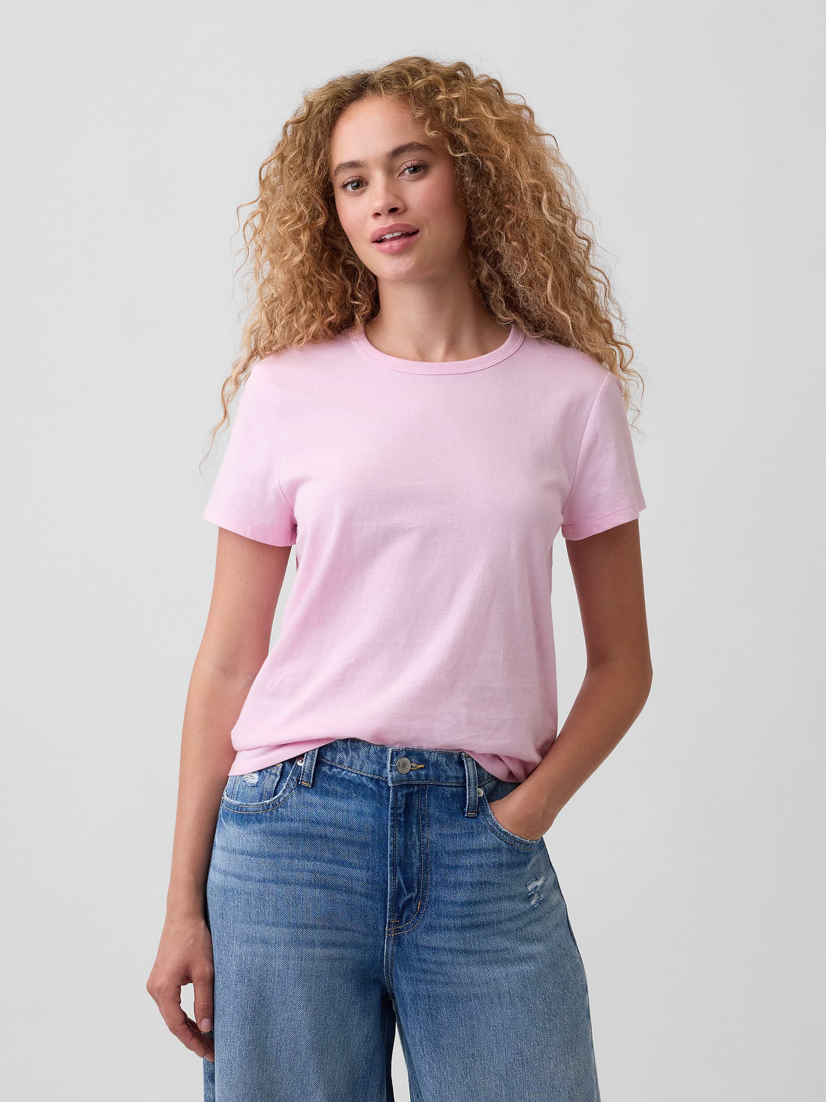 Favorite Crewneck T-Shirt - Butterfly Lilac