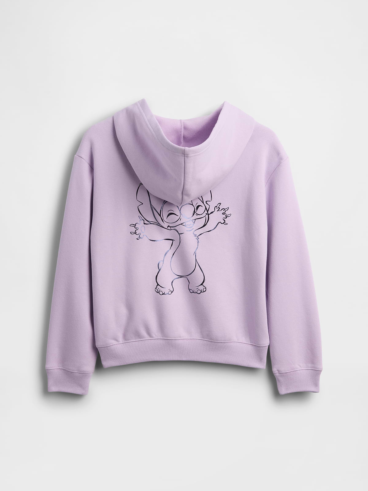 GapKids × Disney Lilo and Stitch Relaxed Zip Hoodie - Nostalgic Purple Lavender