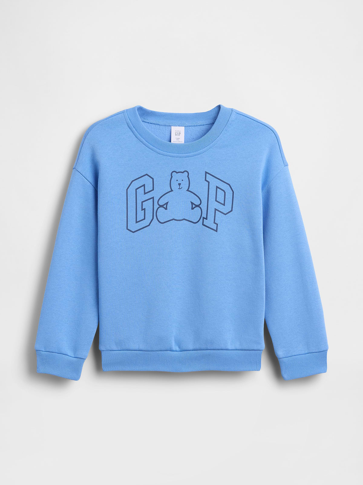 babyGap Brannan Bear Logo Sweatshirt - Rain Blue