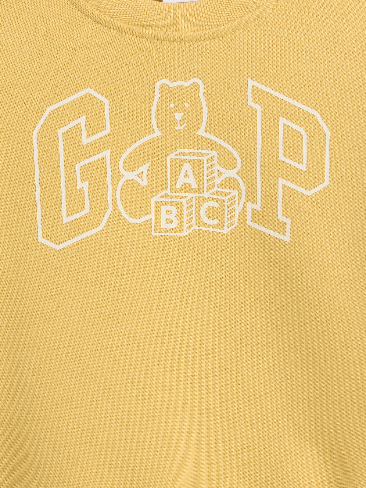 babyGap Brannan Bear Logo Sweatshirt - French Almond Yellow