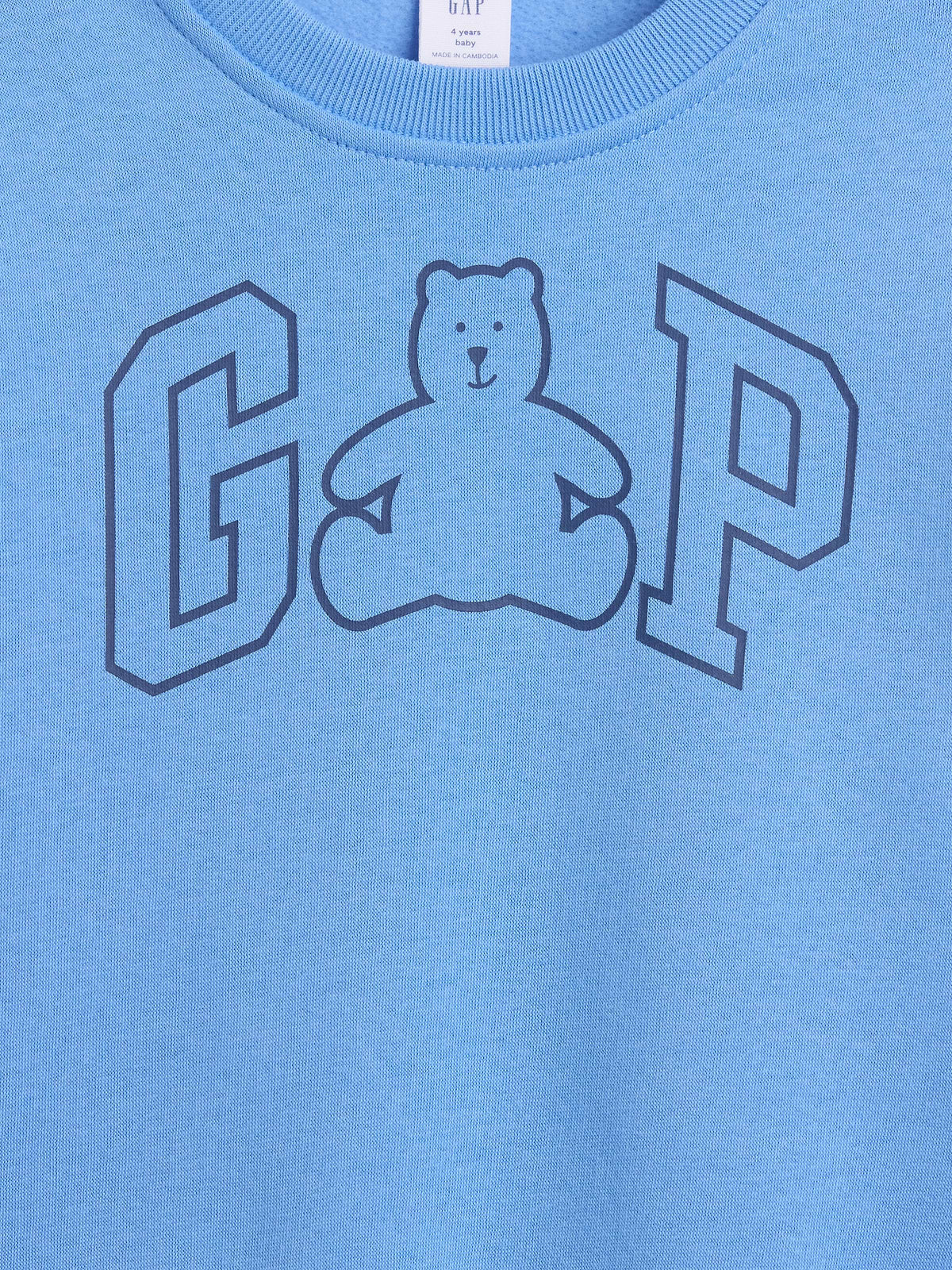 babyGap Brannan Bear Logo Sweatshirt - Rain Blue