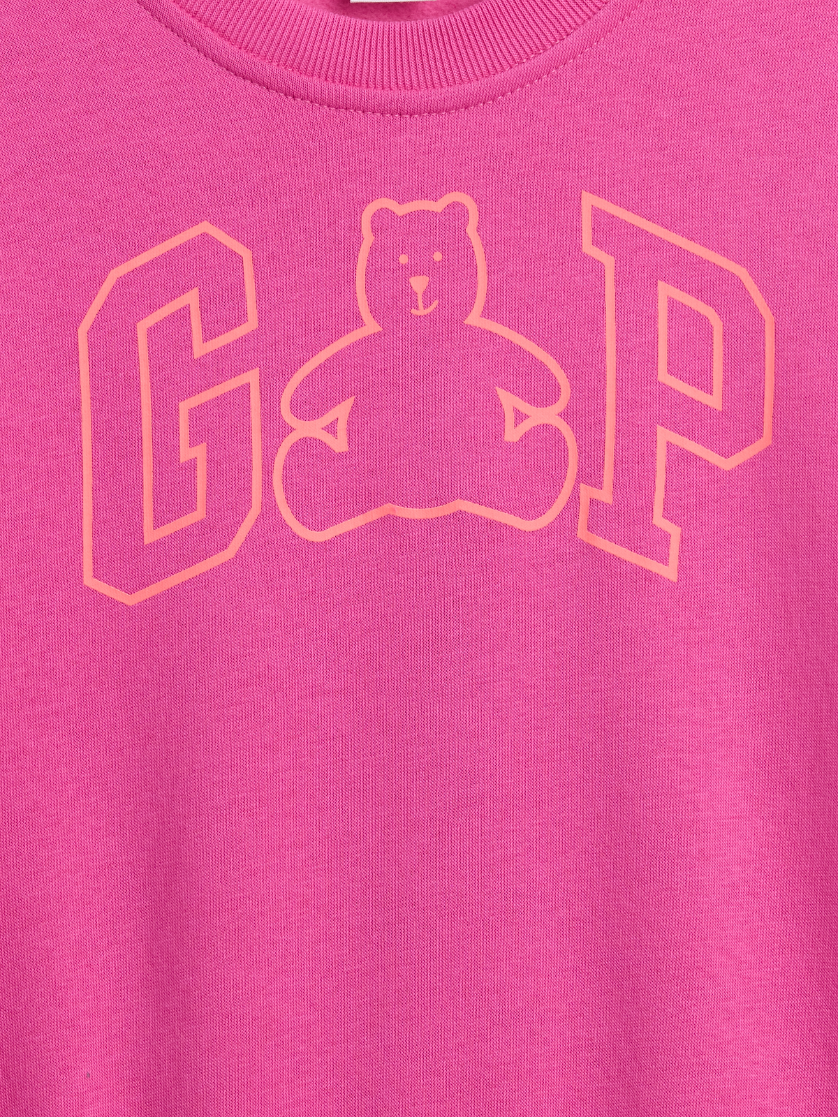 babyGap Brannan Bear Logo Sweatshirt - Standout Pink