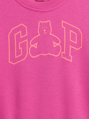 babyGap Brannan Bear Logo Sweatshirt - Standout Pink