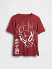 GapKids Marvel Spider-Man Graphic T-Shirt - Rose Russet Red