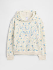 Kids Relaxed Gap Logo Hoodie - Blue Floral