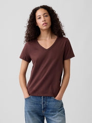 Favorite V-Neck T-Shirt - Brown