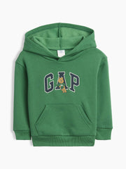 babyGap Relaxed Brannan Bear Logo Hoodie - Summer Spruce Green