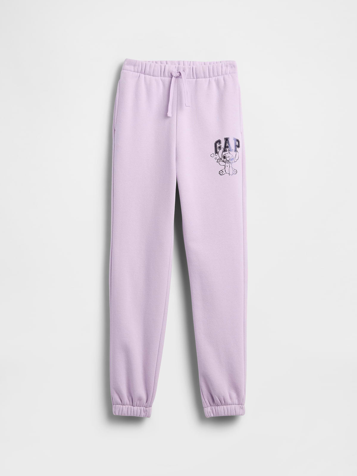 GapKids × Disney Lilo and Stitch Relaxed Logo Joggers - Nostalgic Purple Lavender
