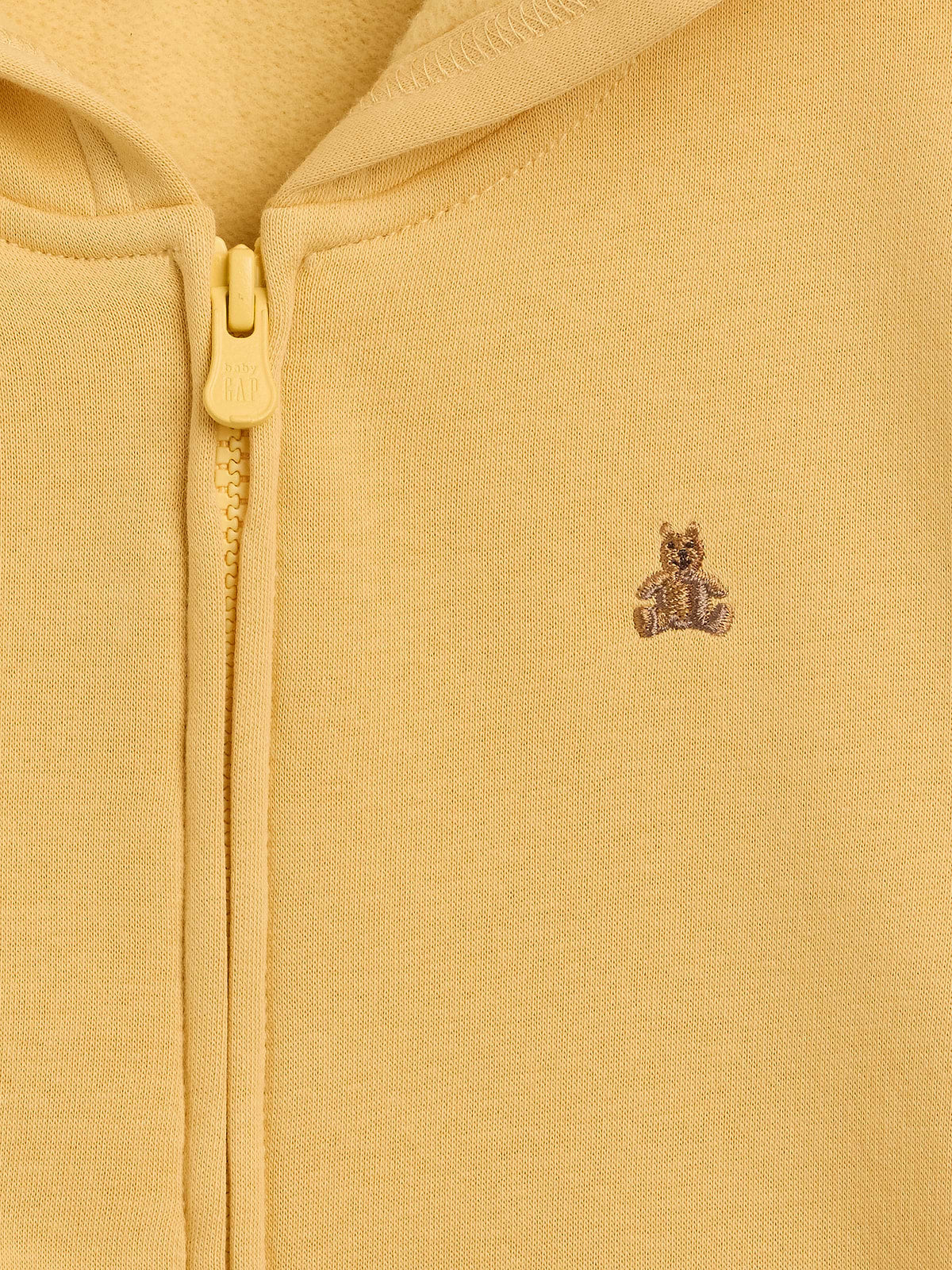 babyGap Fleece Zip Hoodie - French Almond Yellow