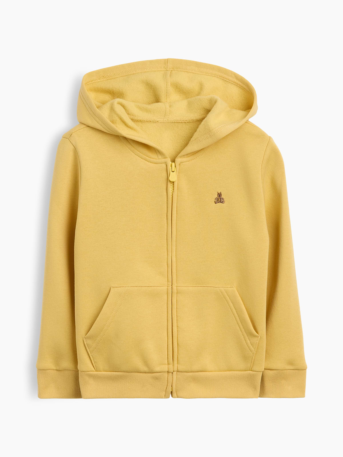 babyGap Fleece Zip Hoodie - French Almond Yellow