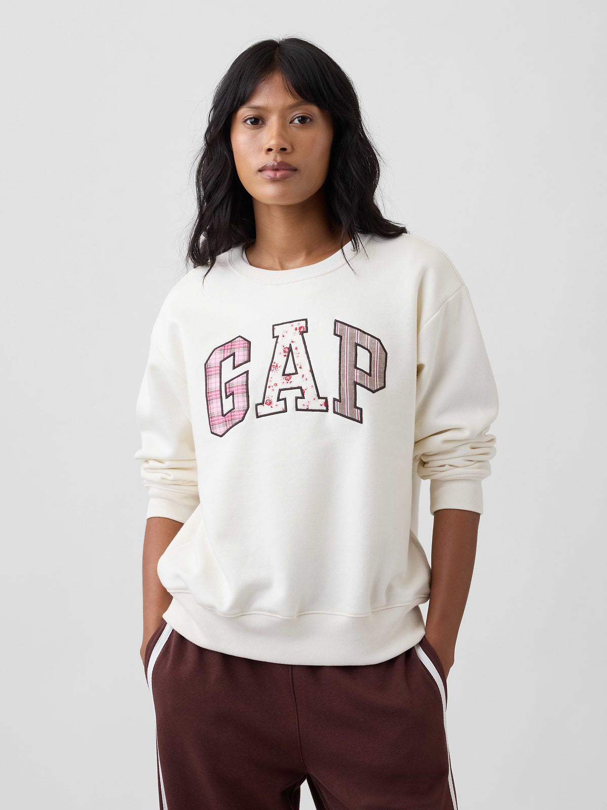 Gap Logo Sweatshirt - Ivory Cream Frost