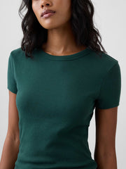 Ribbed Crewneck T-Shirt