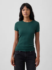 Ribbed Crewneck T-Shirt - Deep Hunter