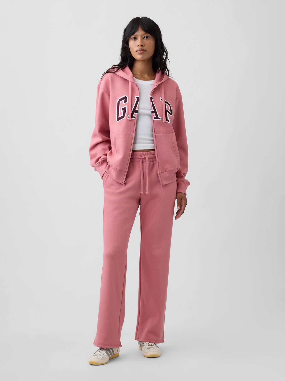 Relaxed Gap Logo Zip Hoodie