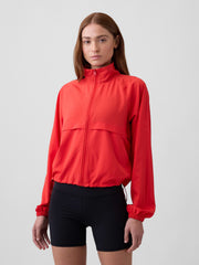 GapFit Oversized Runaround Track Jacket - Poster Red