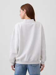 Oversized Gap Logo Mockneck Tunic Sweatshirt