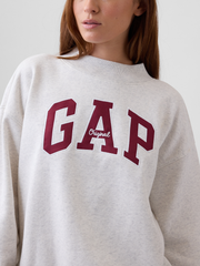 Oversized Gap Logo Mockneck Tunic Sweatshirt
