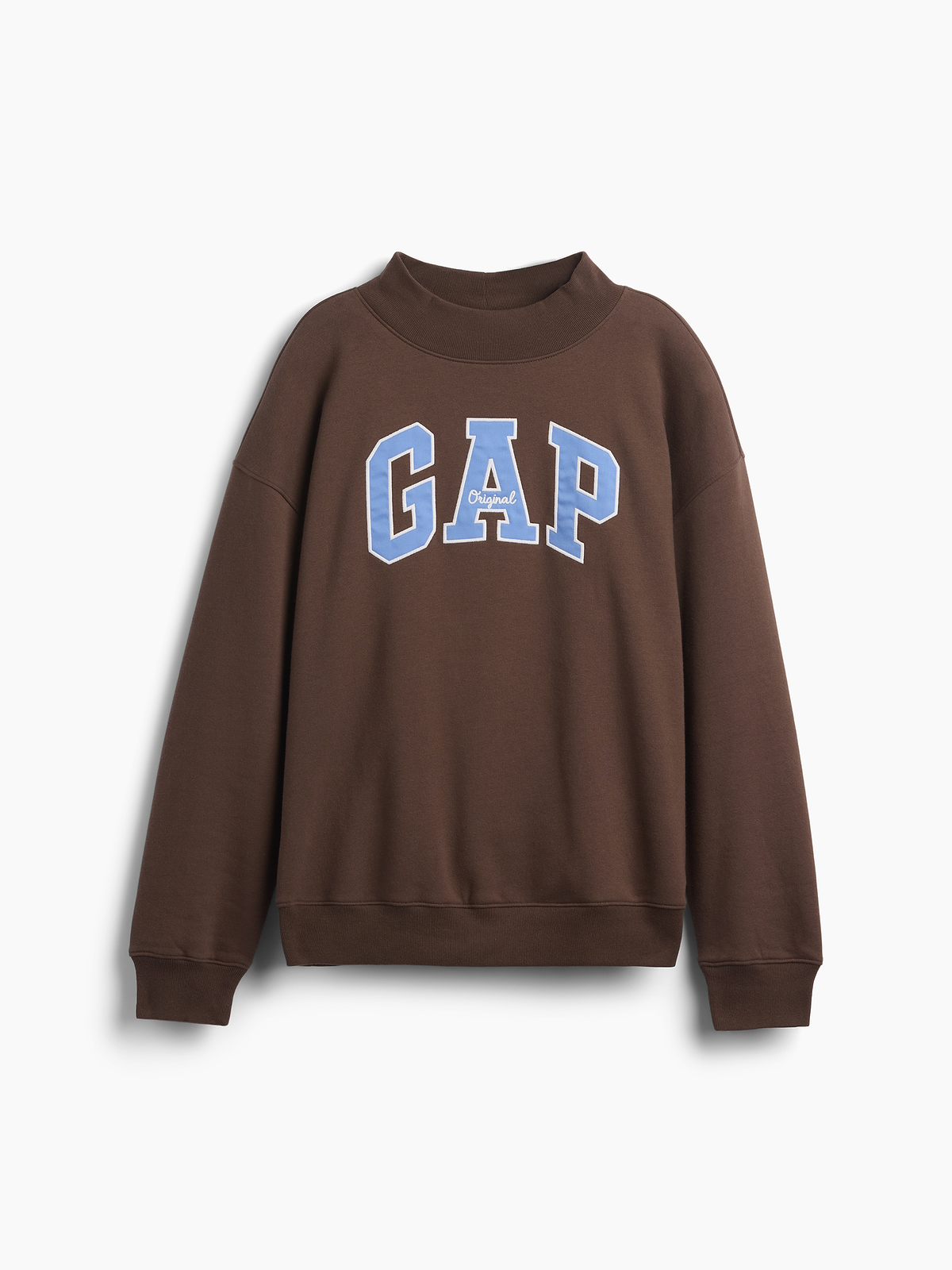 Oversized Gap Logo Mockneck Tunic Sweatshirt