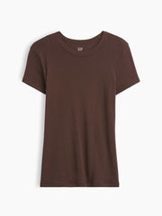 Ribbed Crewneck T-Shirt